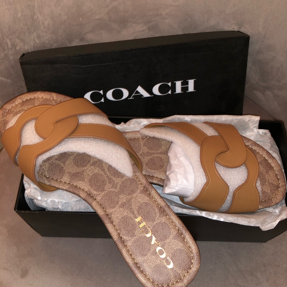 Coach Essie Sandal in Natural - Picture 6 of 7